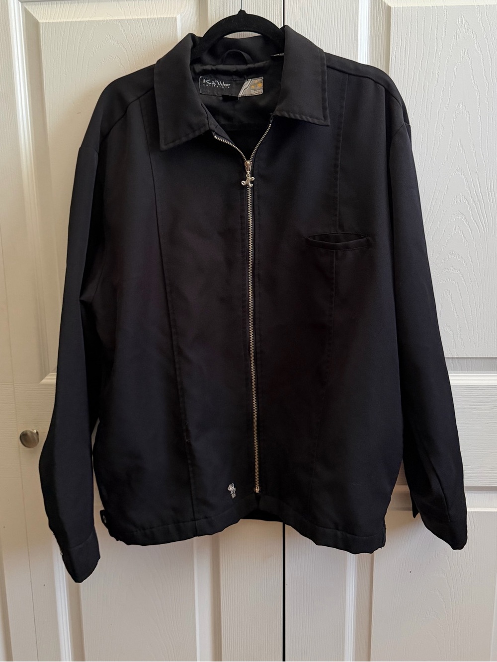 Kik Wear Black Lightweight Zip-Front Jacket